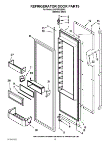 10 - Refrigerator Door Parts parts for Jenn-Air Refrigerator JS48PPDUDB02 / from AppliancePartsPros.com