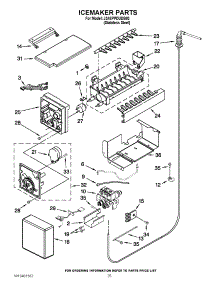 15 - Icemaker Parts parts for Jenn-Air Refrigerator JS48PPDUDB02 / from AppliancePartsPros.com