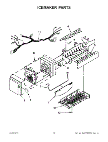 05 - Icemaker Parts parts for Jenn-Air Refrigerator JFI2089AEP13 / from AppliancePartsPros.com