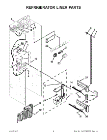 04 - Refrigerator Liner Parts parts for Jenn-Air Refrigerator JS42PPDUDB15 / from AppliancePartsPros.com