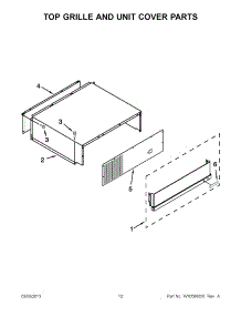06 - Top Grille And Unit Cover Parts parts for Jenn-Air Refrigerator JS42PPDUDB15 / from AppliancePartsPros.com
