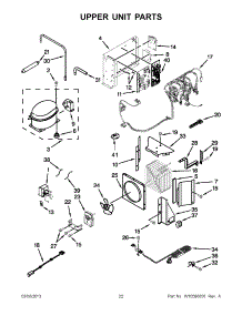 11 - Upper Unit Parts parts for Jenn-Air Refrigerator JS42PPDUDB15 / from AppliancePartsPros.com