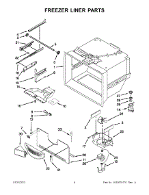 02 - Freezer Liner Parts parts for Jenn-Air Refrigerator JFC2089WTB9 / from AppliancePartsPros.com