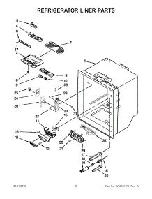 03 - Refrigerator Liner Parts parts for Jenn-Air Refrigerator JFC2089WTB9 / from AppliancePartsPros.com