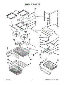 06 - Shelf Parts parts for Jenn-Air Refrigerator JFC2089WTB9 / from AppliancePartsPros.com