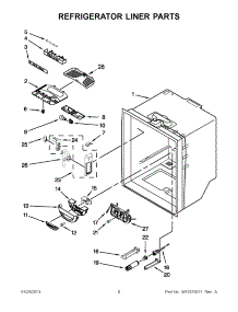 03 - Refrigerator Liner Parts parts for Jenn-Air Refrigerator JFC2290VPY5 / from AppliancePartsPros.com