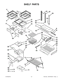 06 - Shelf Parts parts for Jenn-Air Refrigerator JFC2290VPY5 / from AppliancePartsPros.com