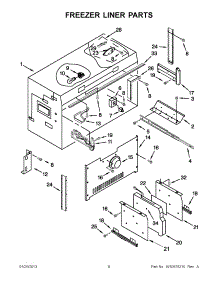 04 - Freezer Liner Parts parts for Jenn-Air Refrigerator JF42NXFXDW04 / from AppliancePartsPros.com