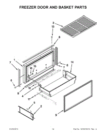 07 - Freezer Door And Basket Parts parts for Jenn-Air Refrigerator JF42NXFXDW04 / from AppliancePartsPros.com