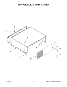 08 - Top Grille & Unit Cover parts for Jenn-Air Refrigerator JF42NXFXDW04 / from AppliancePartsPros.com