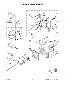 09 - Upper Unit Parts parts for Jenn-Air Refrigerator JF42NXFXDW04 / from AppliancePartsPros.com