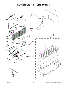 10 - Lower Unit & Tube Parts parts for Jenn-Air Refrigerator JF42NXFXDW04 / from AppliancePartsPros.com