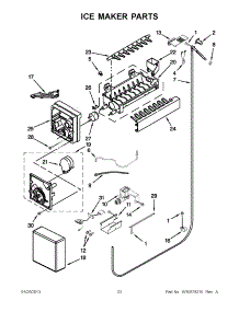 11 - Ice Maker Parts parts for Jenn-Air Refrigerator JF42NXFXDW04 / from AppliancePartsPros.com