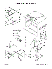 02 - Freezer Liner Parts parts for Jenn-Air Refrigerator JFC2290VPF5 / from AppliancePartsPros.com