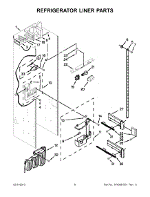 03 - Refrigerator Liner Parts parts for Jenn-Air Refrigerator JS42SEDUDW14 / from AppliancePartsPros.com