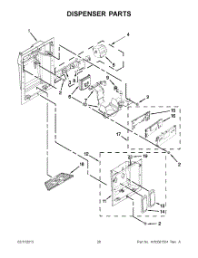 10 - Dispenser Parts parts for Jenn-Air Refrigerator JS42SEDUDW14 / from AppliancePartsPros.com