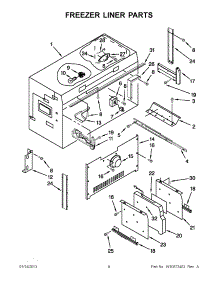 04 - Freezer Liner Parts parts for Jenn-Air Refrigerator JB36NXFXLW04 / from AppliancePartsPros.com