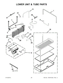 10 - Lower Unit & Tube Parts parts for Jenn-Air Refrigerator JB36NXFXLW04 / from AppliancePartsPros.com