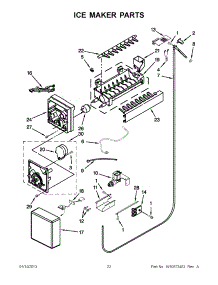 11 - Ice Maker Parts parts for Jenn-Air Refrigerator JB36NXFXLW04 / from AppliancePartsPros.com