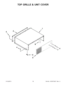 08 - Top Grille & Unit Cover parts for Jenn-Air Refrigerator JB36NXFXRW04 / from AppliancePartsPros.com