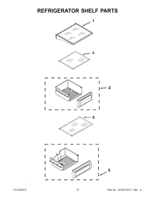 06 - Refrigerator Shelf Parts parts for Jenn-Air Refrigerator JS48PPDUDB15 / from AppliancePartsPros.com