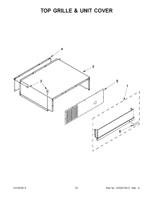 11 - Top Grille & Unit Cover parts for Jenn-Air Refrigerator JS48PPDUDB15 / from AppliancePartsPros.com