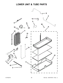 13 - Lower Unit & Tube Parts parts for Jenn-Air Refrigerator JS48PPDUDB15 / from AppliancePartsPros.com