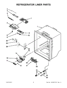 03 - Refrigerator Liner Parts parts for Jenn-Air Refrigerator JFC2290VTB5 / from AppliancePartsPros.com