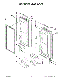 04 - Refrigerator Door parts for Jenn-Air Refrigerator JFC2290VTB5 / from AppliancePartsPros.com