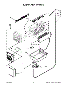 08 - Icemaker Parts parts for Jenn-Air Refrigerator JFC2290VTB5 / from AppliancePartsPros.com