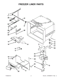 02 - Freezer Liner Parts parts for Jenn-Air Refrigerator JFC2089WEM11 / from AppliancePartsPros.com