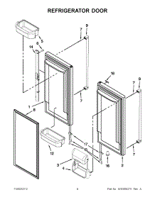 04 - Refrigerator Door parts for Jenn-Air Refrigerator JFC2089WEM11 / from AppliancePartsPros.com