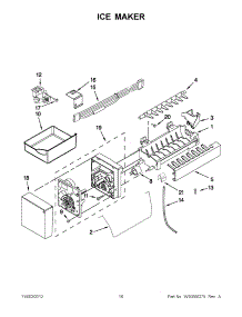08 - Ice Maker parts for Jenn-Air Refrigerator JFC2089WEM11 / from AppliancePartsPros.com