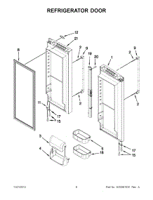 04 - Refrigerator Door parts for Jenn-Air Refrigerator JFC2290VEP8 / from AppliancePartsPros.com