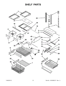 06 - Shelf Parts parts for Jenn-Air Refrigerator JFC2089WEP11 / from AppliancePartsPros.com