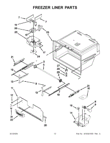 06 - Freezer Liner Parts parts for Jenn-Air Refrigerator JFI2089AEP12 / from AppliancePartsPros.com