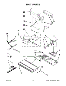 10 - Unit Parts parts for Jenn-Air Refrigerator JFI2089AEP12 / from AppliancePartsPros.com