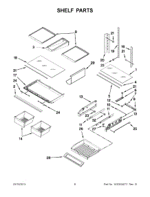 03 - Shelf Parts parts for Jenn-Air Refrigerator JFI2089WES8 / from AppliancePartsPros.com