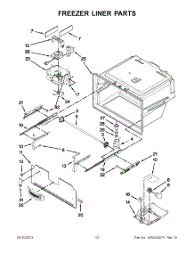 06 - Freezer Liner Parts parts for Jenn-Air Refrigerator JFI2089WES8 / from AppliancePartsPros.com