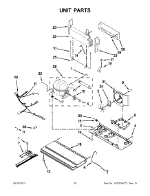 10 - Unit Parts parts for Jenn-Air Refrigerator JFI2089WES8 / from AppliancePartsPros.com
