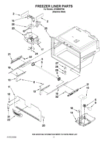 06 - Freezer Liner Parts parts for Jenn-Air Refrigerator JFI2089WTS6 / from AppliancePartsPros.com