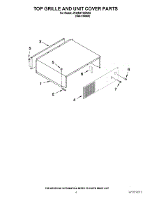 03 - Top Grille And Unit Cover Parts parts for Jenn-Air Refrigerator JF42NXFXDW03 / from AppliancePartsPros.com