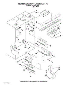 04 - Refrigerator Liner Parts parts for Jenn-Air Refrigerator JF42NXFXDW03 / from AppliancePartsPros.com