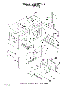 05 - Freezer Liner Parts parts for Jenn-Air Refrigerator JF42NXFXDW03 / from AppliancePartsPros.com