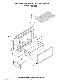 08 - Freezer Door And Basket Parts parts for Jenn-Air Refrigerator JF42NXFXDW03 / from AppliancePartsPros.com