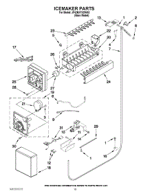 11 - Icemaker Parts parts for Jenn-Air Refrigerator JF42NXFXDW03 / from AppliancePartsPros.com