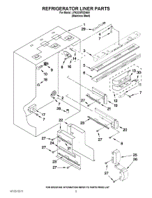 04 - Refrigerator Liner Parts parts for Jenn-Air Refrigerator JF42SSFXDA00 / from AppliancePartsPros.com