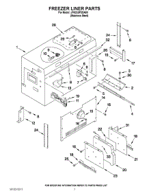 05 - Freezer Liner Parts parts for Jenn-Air Refrigerator JF42SSFXDA00 / from AppliancePartsPros.com