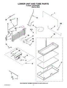 10 - Lower Unit And Tube Parts parts for Jenn-Air Refrigerator JF42SSFXDA00 / from AppliancePartsPros.com