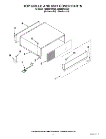 03 - Top Grille And Unit Cover Parts parts for Jenn-Air Refrigerator JB36SSFXLA00 / from AppliancePartsPros.com
